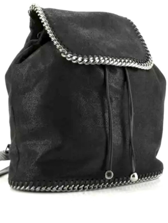 Stella McCartney Handbags - Stella McCartney Chain-Trim Drawstring Backpack